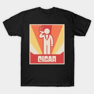 Vintage CIGAR Smoking Design T-Shirt